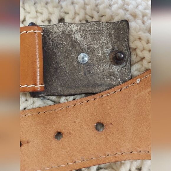 Vintage Express Braided Raffia Leather Belt Size S - Picture 9 of 10